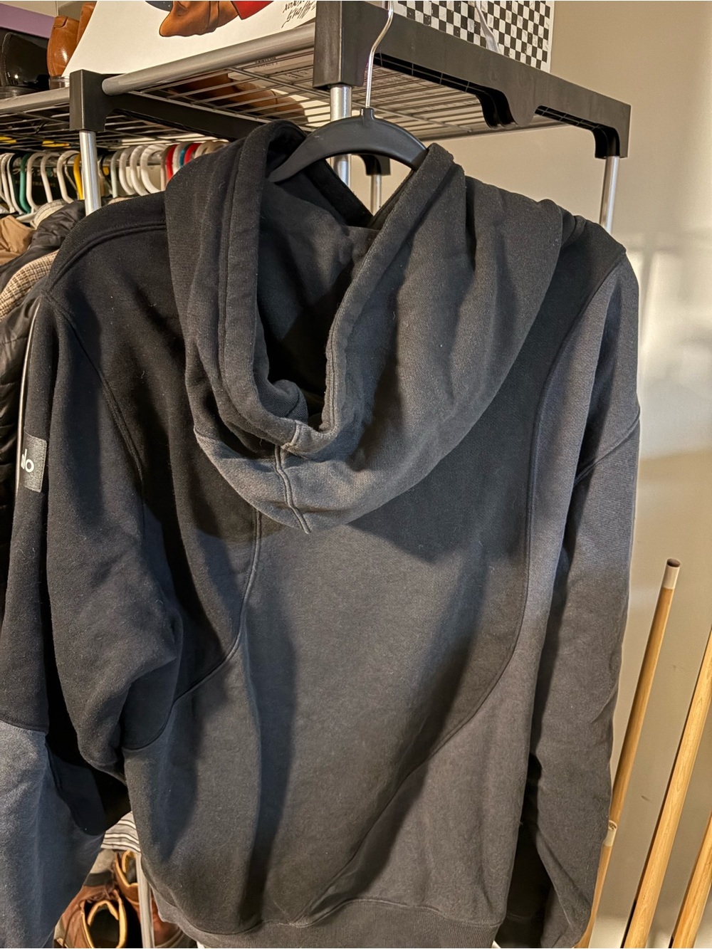ALO Make Waves Hoodie color Black - Picture 2 of 2